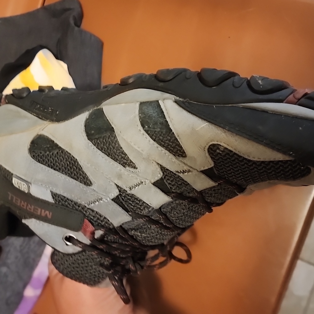 Merrell Shoes Mens 12 Gray/Black Alverstone J84279  Hiking  Sneakers